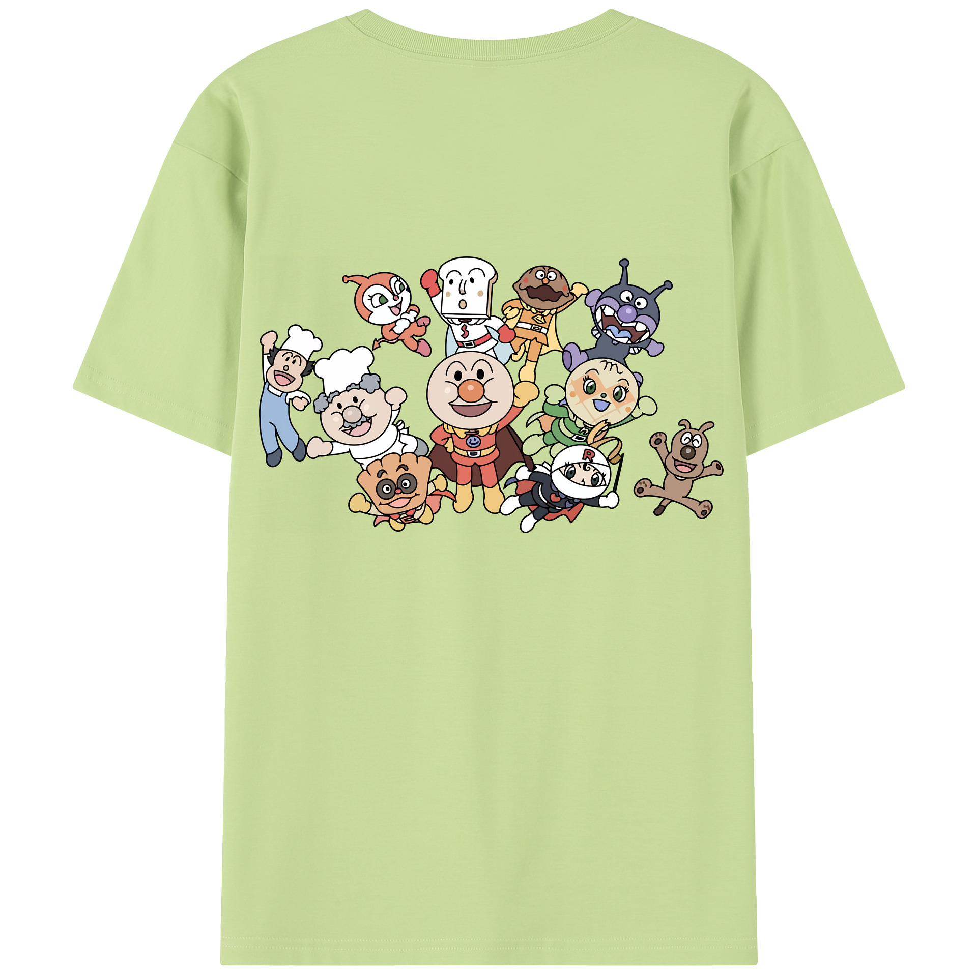 （画像用） アンパンマン Anpanman 綿100％半袖Tシャツ（背面プリント）